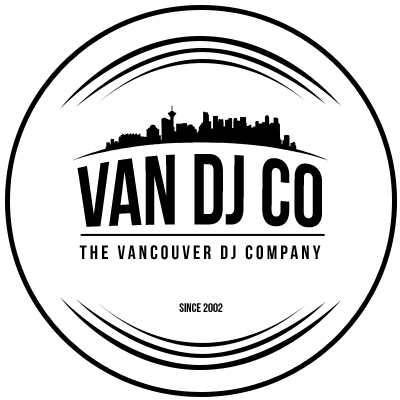 Vancouver DJ Company official logo in black on grey colours